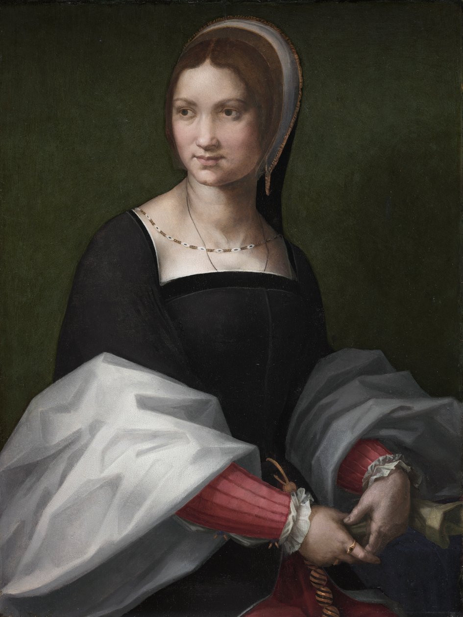 Naisen muotokuva, noin 1518 (öljy puulle) tekijältä Andrea del Sarto