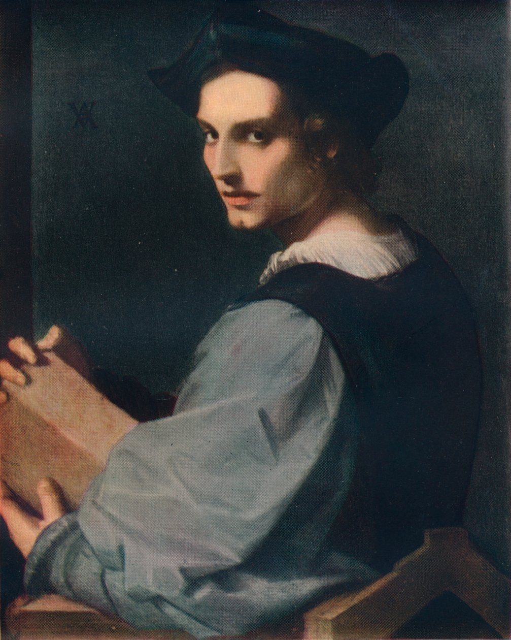 Nuoren miehen muotokuva, c1517, 1911 tekijältä Andrea del Sarto