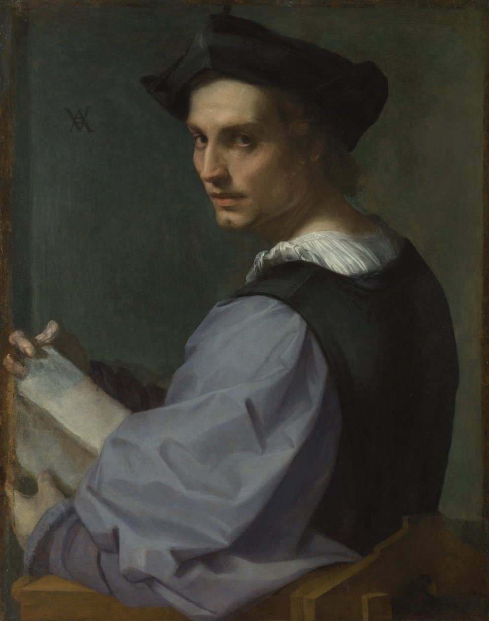 Nuoren miehen muotokuva, n. 1518 tekijältä Andrea del Sarto