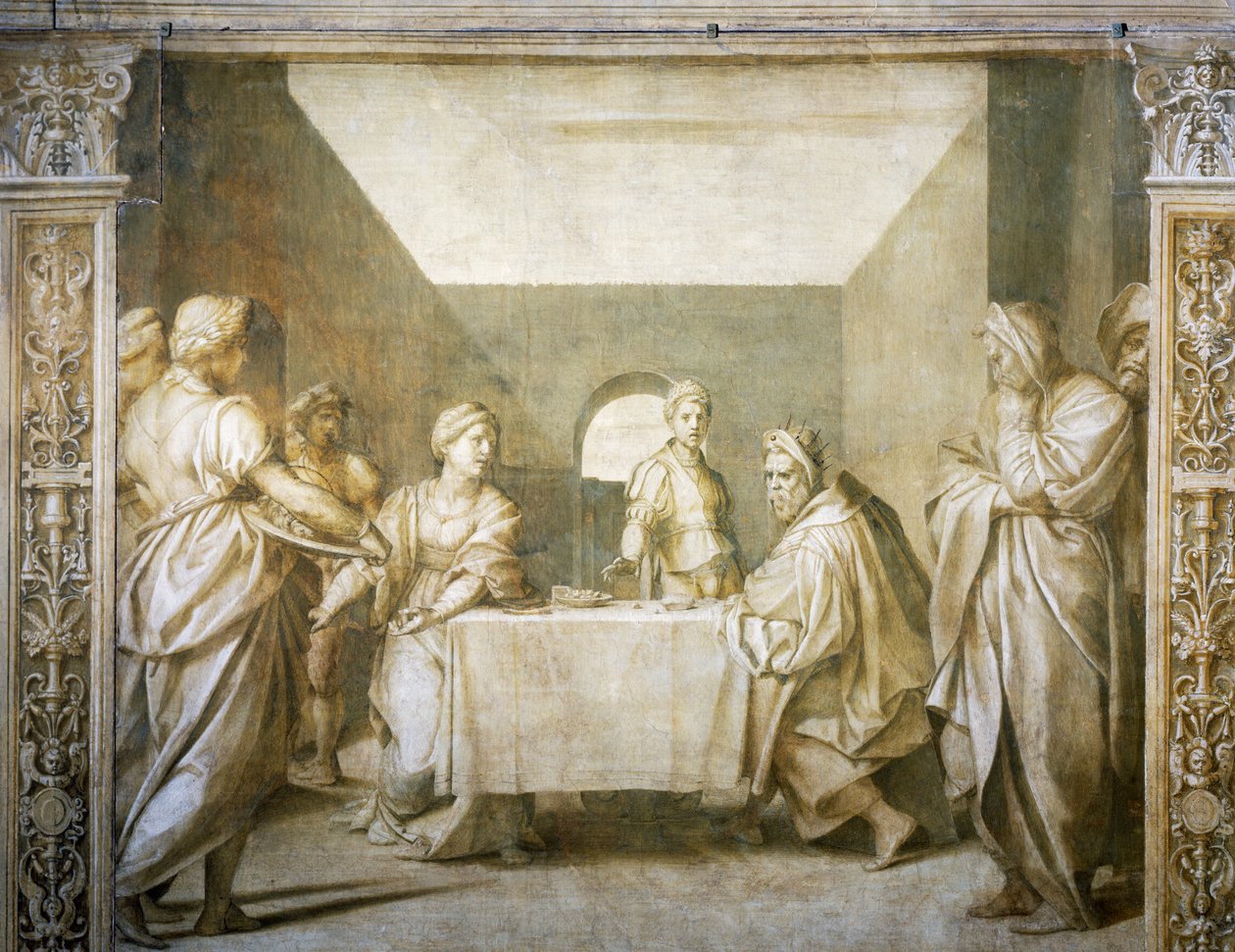 Salomen esitys Kastajan päästä Herodiakselle tekijältä Andrea del Sarto