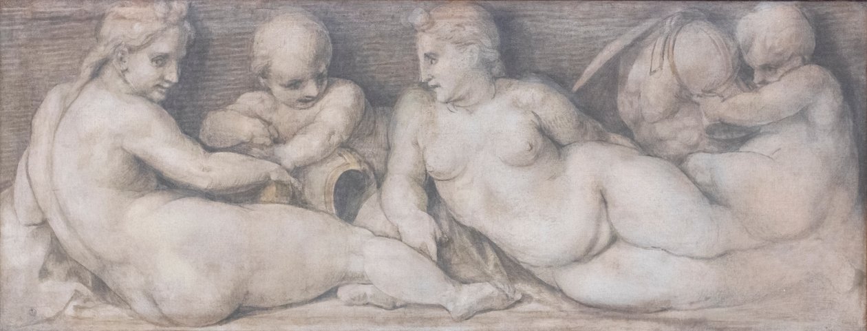Kohtaus hahmoilla klassiseen tyyliin tekijältä Andrea del Sarto