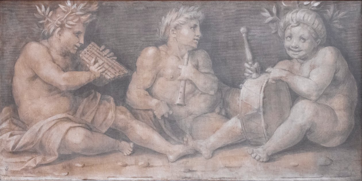 Kohtaus hahmoilla klassiseen tyyliin tekijältä Andrea del Sarto