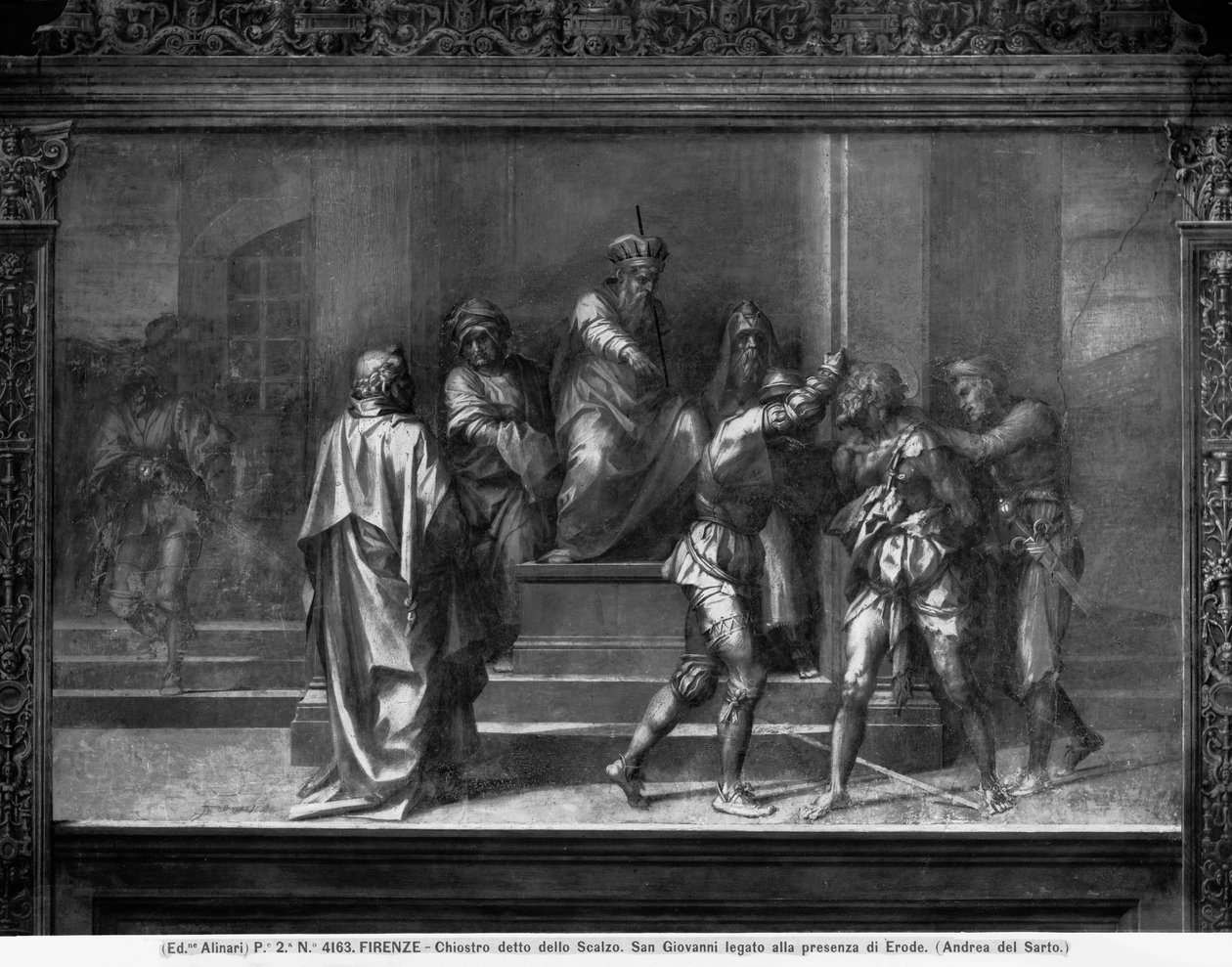 Pyhän Johanneksen pidätys, noin 1520 (fresko) tekijältä Andrea del Sarto