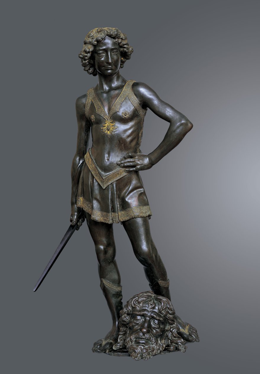 David voitti Goljatin, noin 1470. tekijältä Andrea del Verrocchio