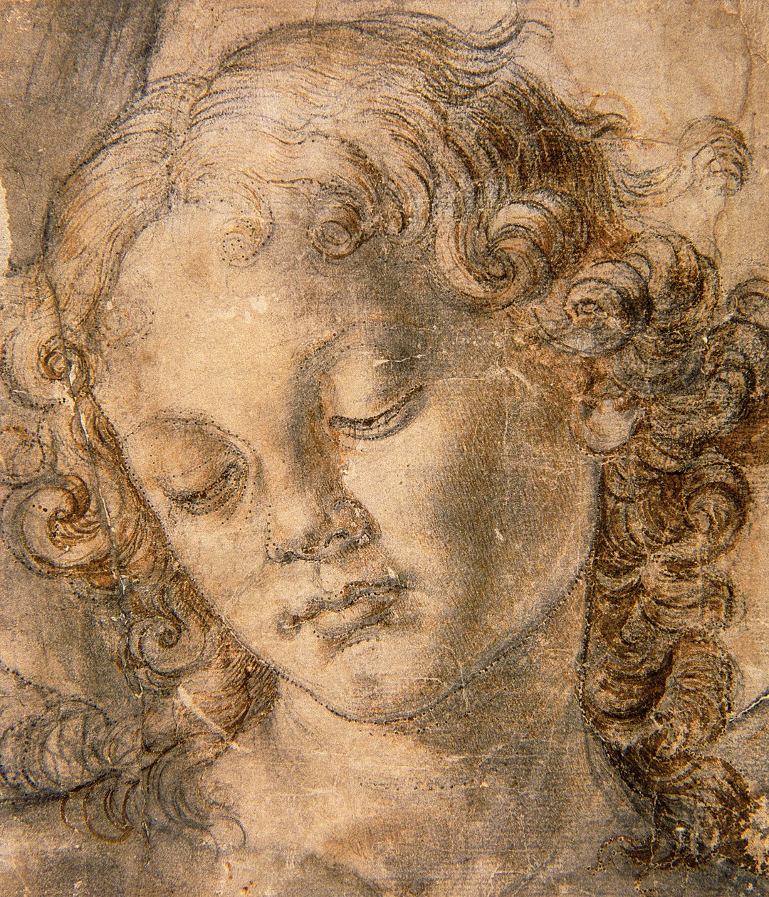 Enkelin pää tekijältä Andrea del Verrocchio