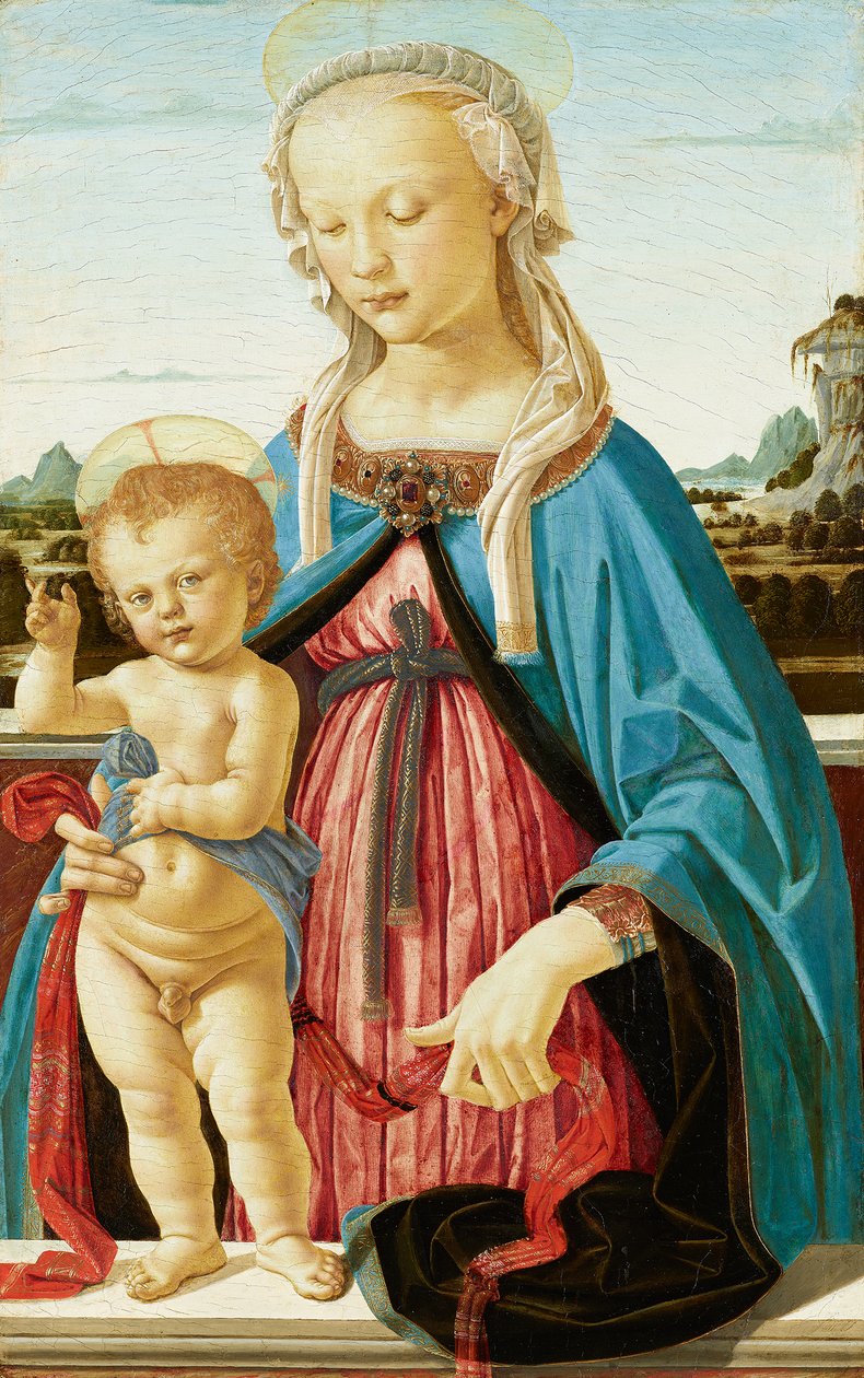 Neitsyt ja Lapsi tekijältä Andrea del Verrocchio
