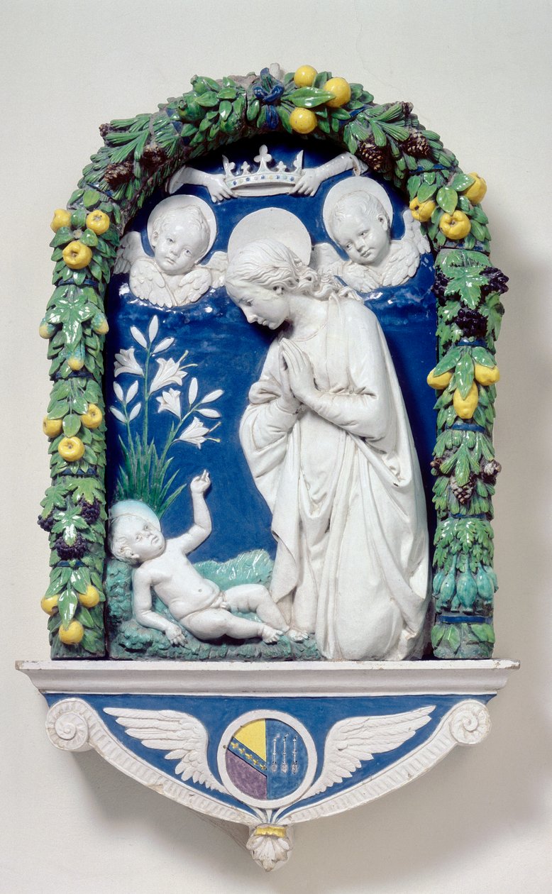 Liljojen Madonna tekijältä Andrea Della Robbia