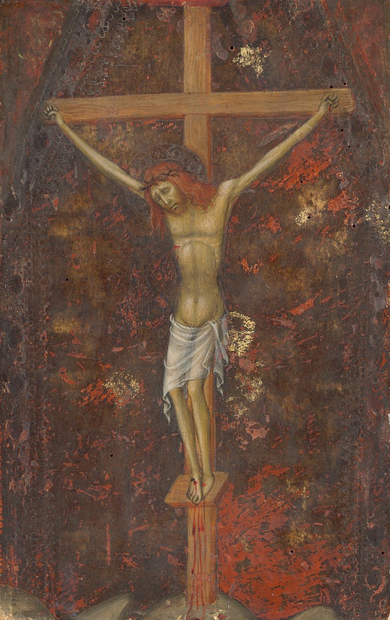 Kristus ristillä [käänteinen], n. 13801390. tekijältä Andrea di Bartolo