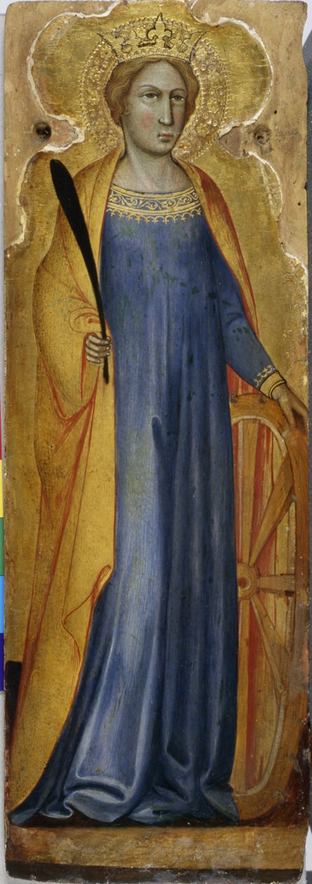 St. Katharine, n. 1400 (tempera poppelipuulla) tekijältä Andrea di Bartolo