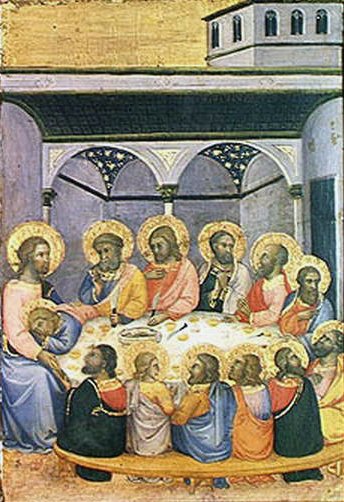 Viimeinen ehtoollinen, n. 1420 (tempera paneelissa) tekijältä Andrea di Bartolo
