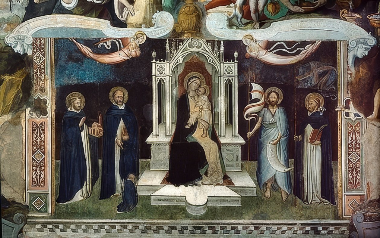 Thronende Madonna. 1370 tekijältä Andrea di Bonaiuto