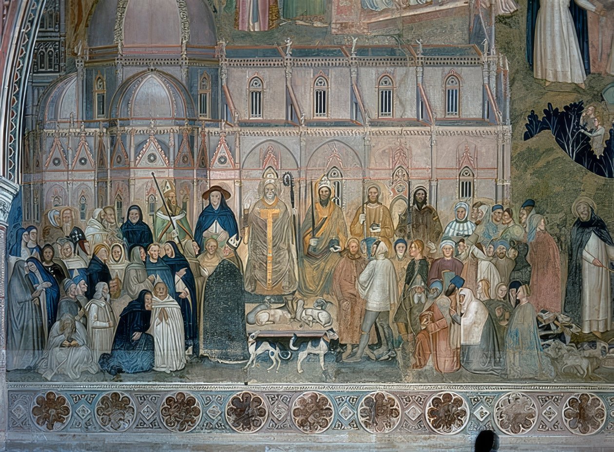 Dominikaanisten munkkien voitto. 1367-1369 tekijältä Andrea di Bonaiuto