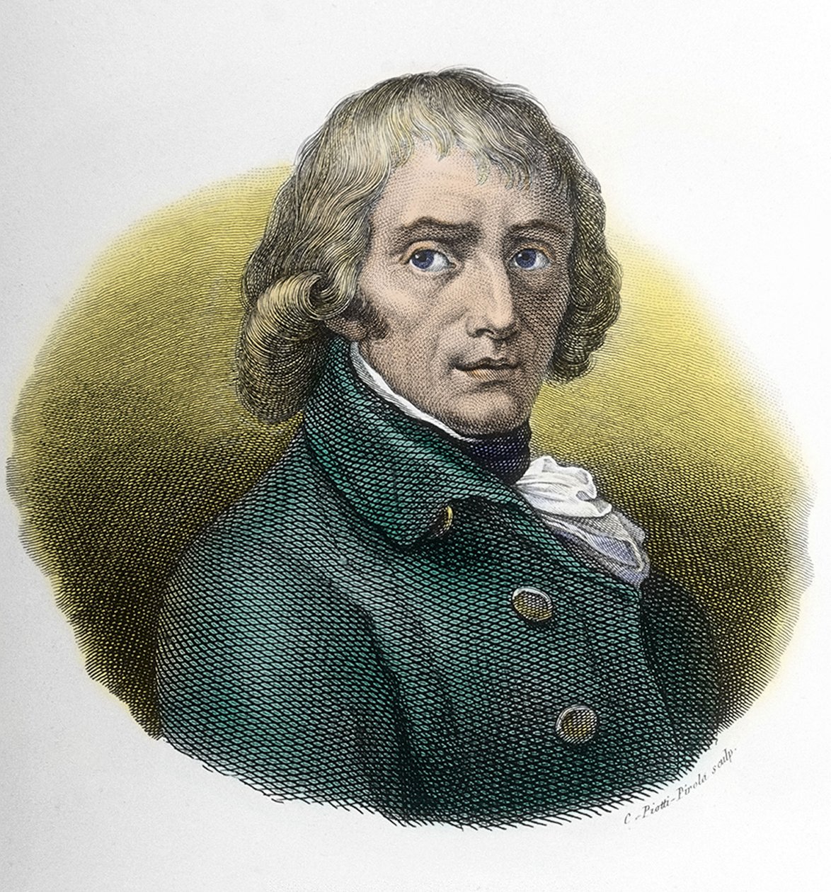 Giuseppe Parinin (1729-1799) muotokuva, Andrea Appianin (1754-1817) piirtämän kaiverrus tekijältä Andrea the Elder (after) Appiani