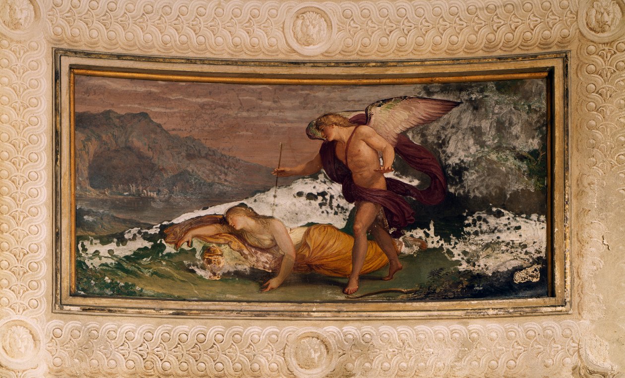 Fresko Andrea Appiani (1754-1817), Villa Reale, Monza, Italia tekijältä Andrea the Elder Appiani
