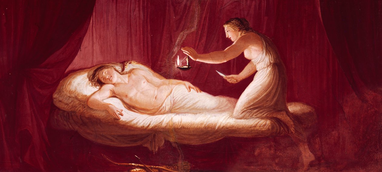 Love Injuring Psyche, Andrea Appiani, fresko tekijältä Andrea the Elder Appiani