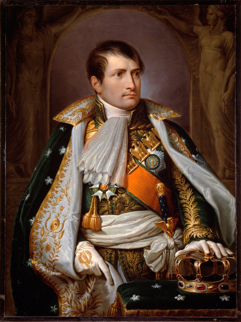 Napoleon Bonaparten muotokuva Italian kuninkaan asussa (öljy kankaalle tekijältä Andrea the Elder Appiani