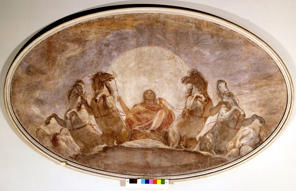 Apollon vaunut. Andrea Appiani (1754-1817). Maalaus. Pinacoteca de Brera. Milano tekijältä Andrea the Elder Appiani
