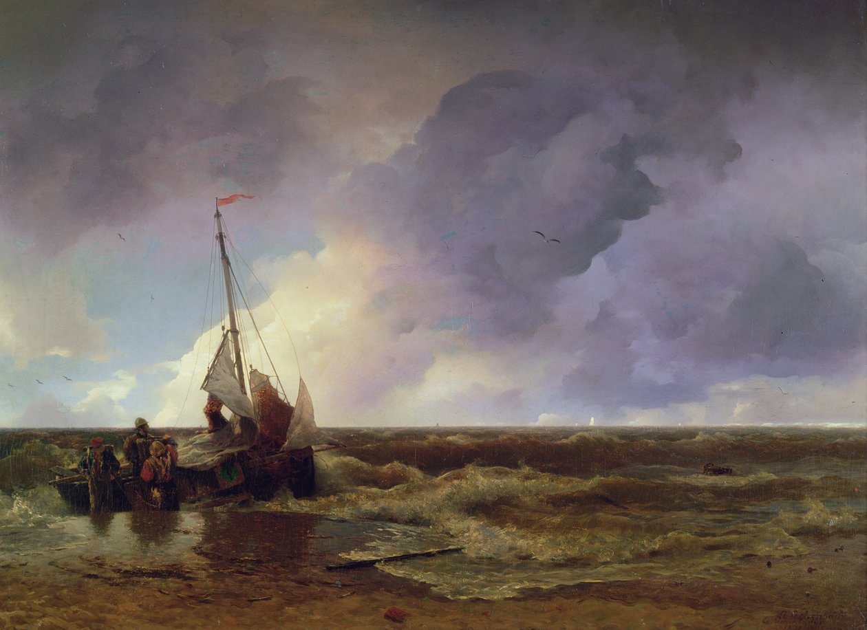 Maihintulossa tekijältä Andreas Achenbach