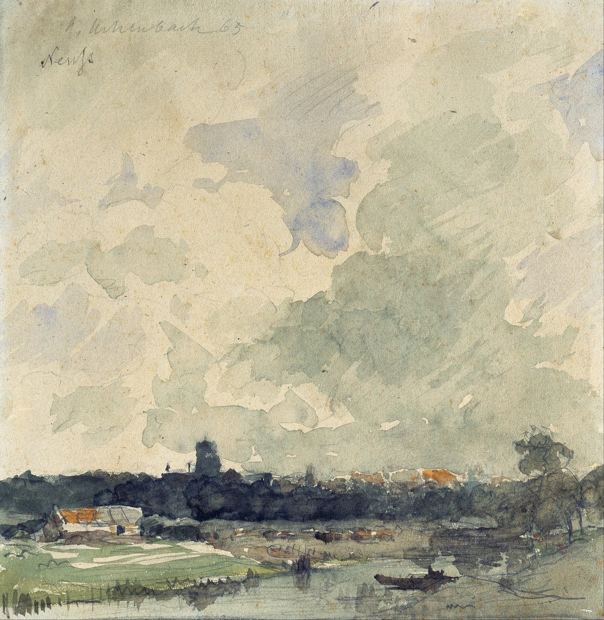 Näkymä Neussista tekijältä Andreas Achenbach