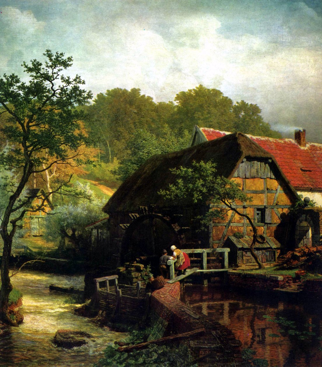 Westfalenin vesimylly tekijältä Andreas Achenbach