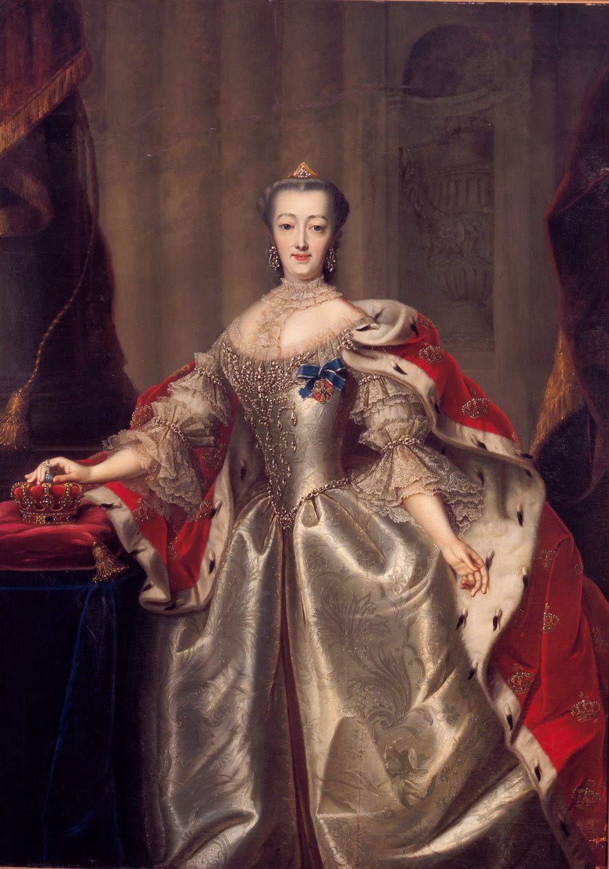 Sophie-Madeleine de Brandebourg-Culmbach tekijältä Andreas Brünniche
