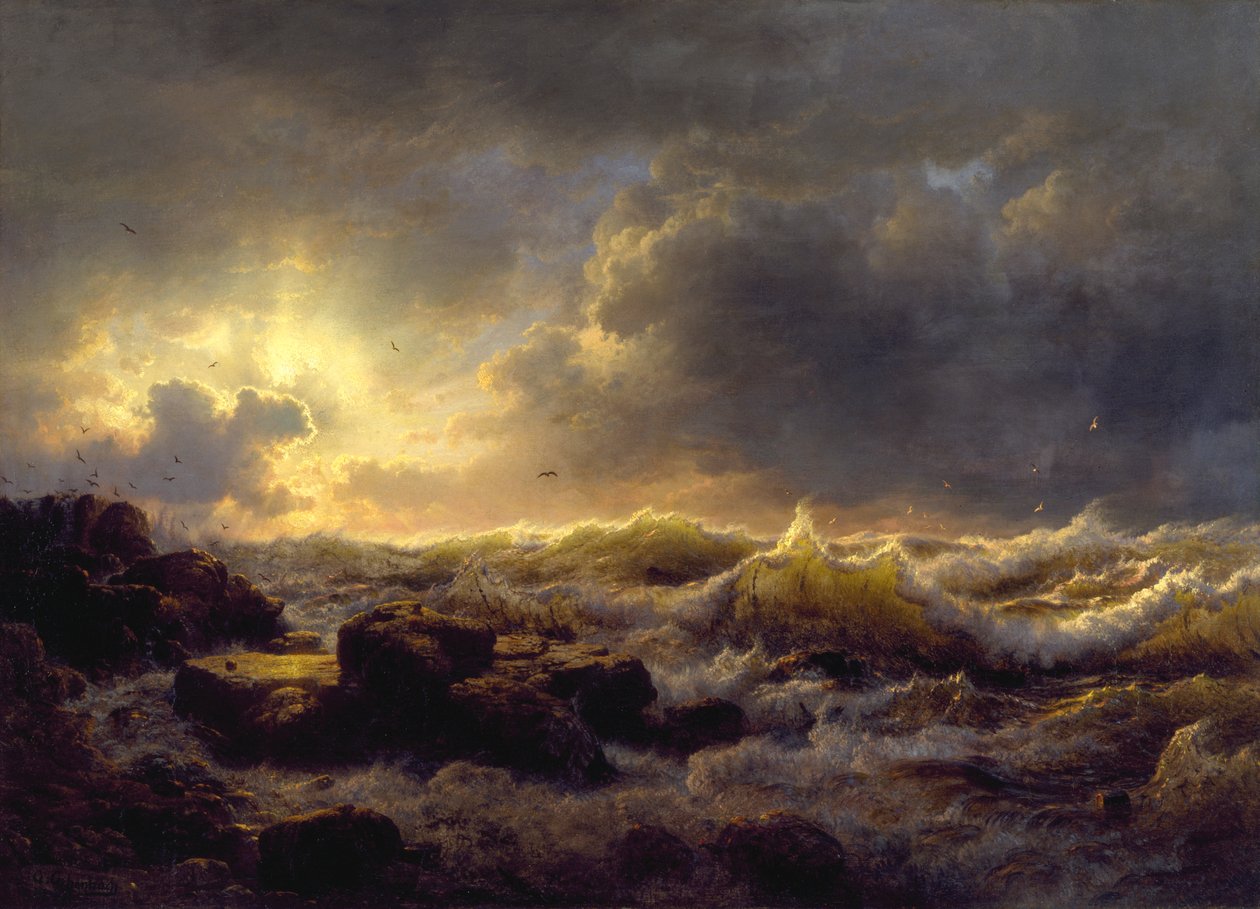 Sää selkenee - Sisilian rannikko tekijältä Andreas Achenbach