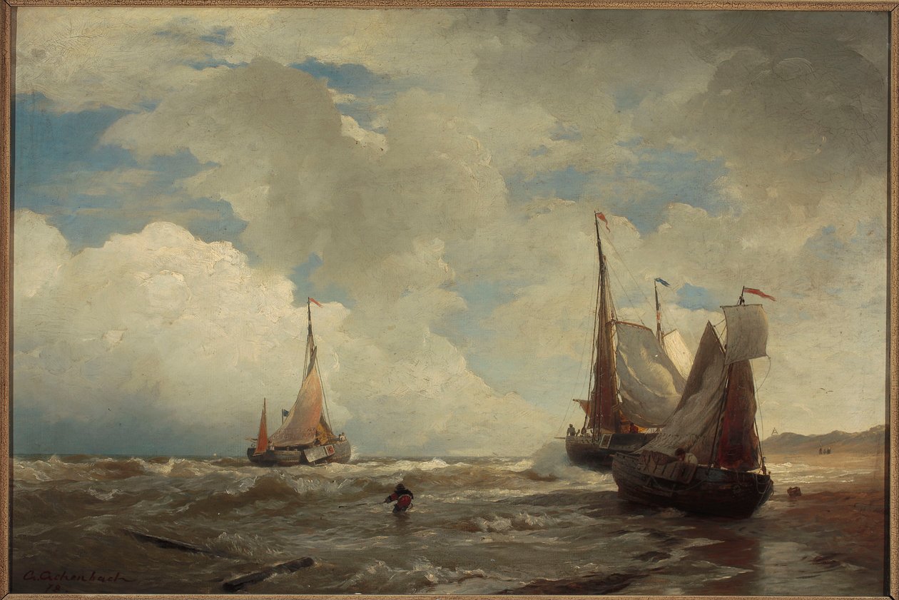 Pohjanmeren rannalla tekijältä Andreas Achenbach