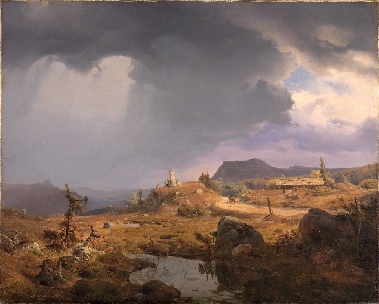 Norjalainen maisema tekijältä Andreas Achenbach
