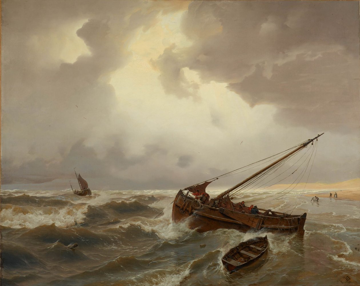 Scheveningenin ranta tekijältä Andreas Achenbach