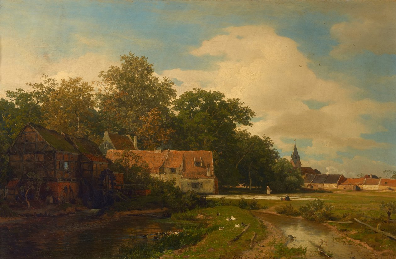 Westfälische Mühle tekijältä Andreas Achenbach