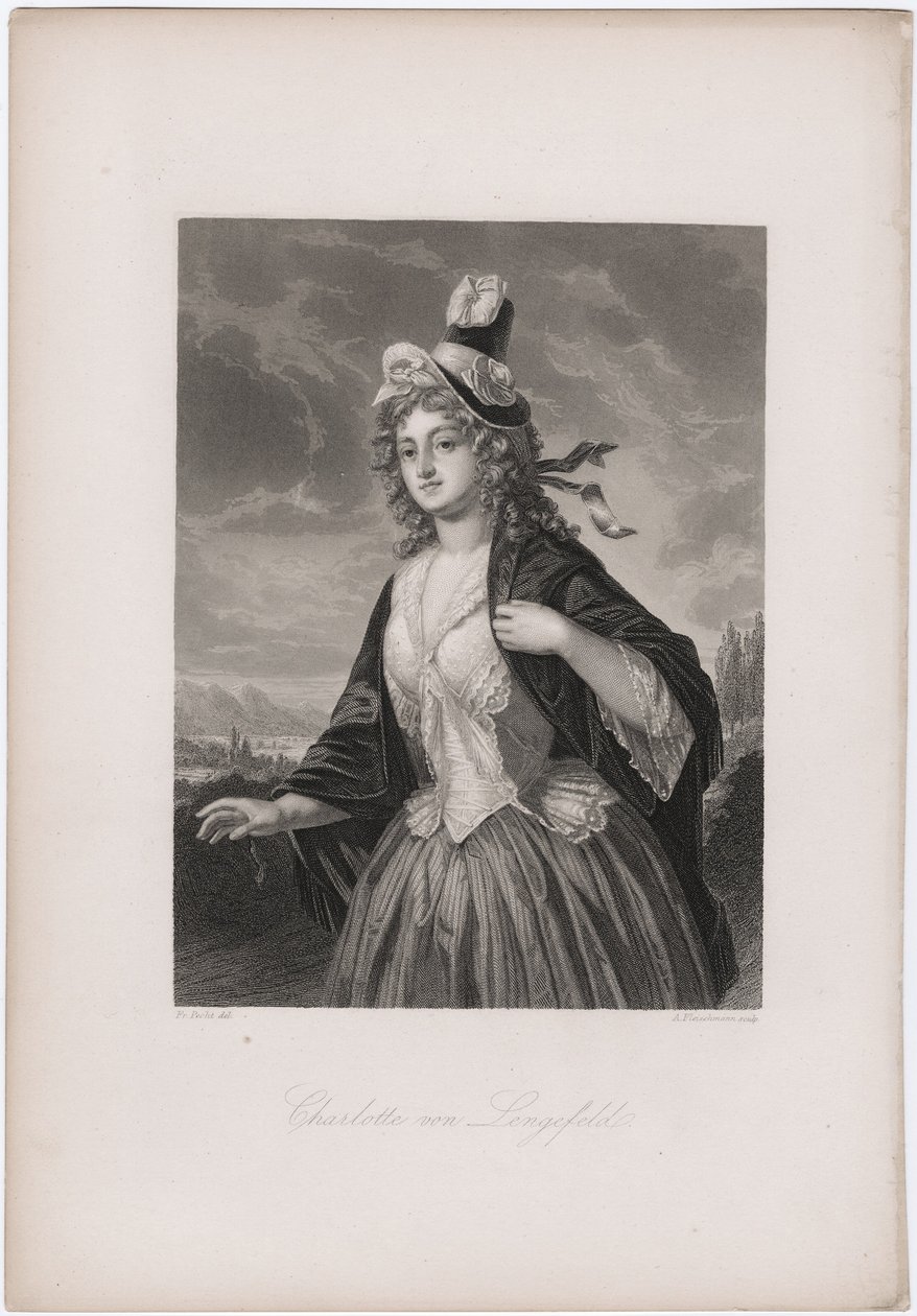 Charlotte von Lengefeld, 1850-luku tekijältä Andreas Johann Fleischmann