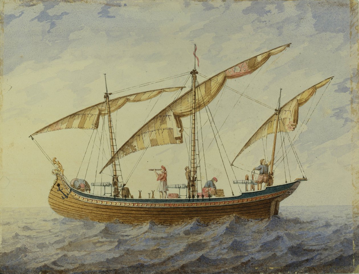 Lavastus A. Adamin baletille Corsair, 1863 tekijältä Andreas Leonhard Roller