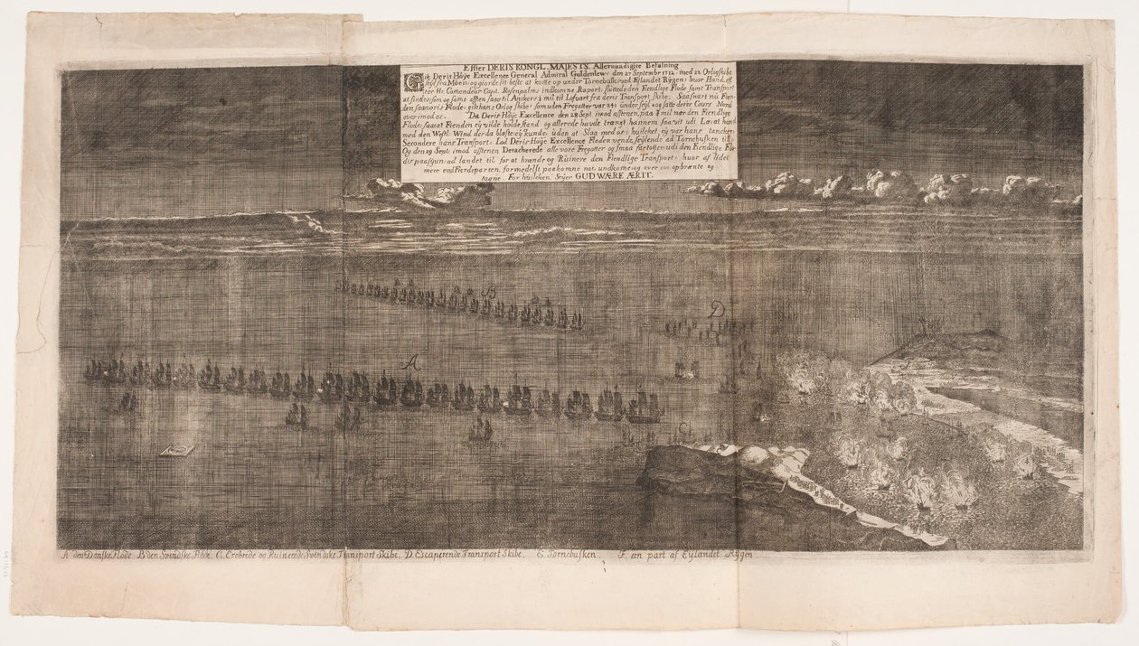 Batalla naval de Rügen. Setembre de 1712 finlandès tekijältä Andreas Reinhardt