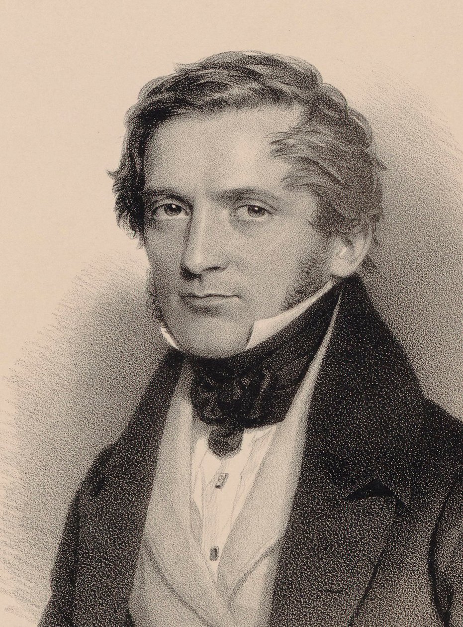 Säveltäjä Franz Lachnerin muotokuva 1803-1890, 1830. tekijältä Andreas Staub