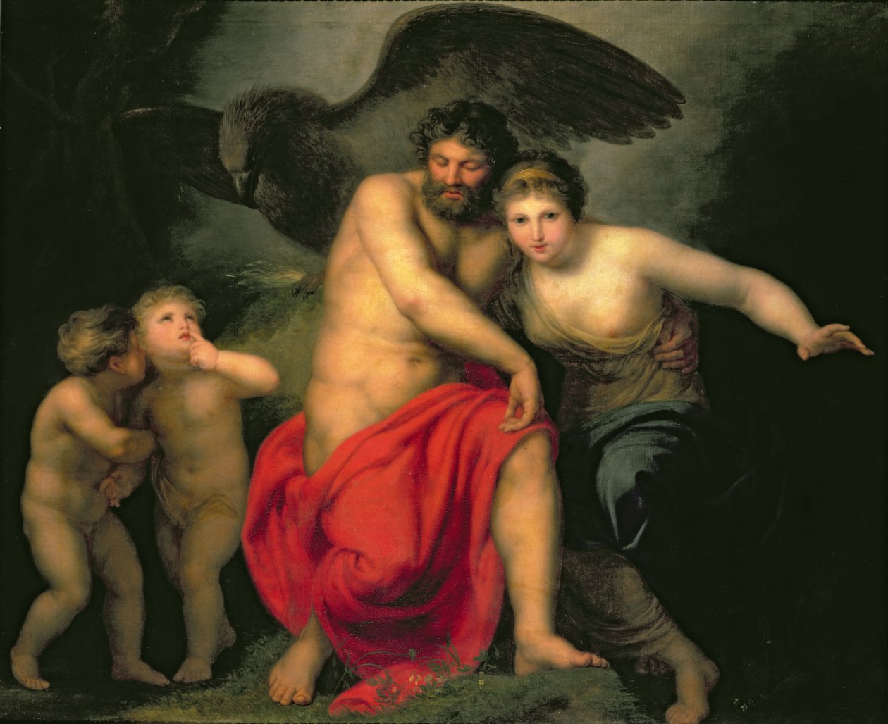 Zeus ja Hera Ida-vuorella, 1775 tekijältä Andreas or Andries Lens