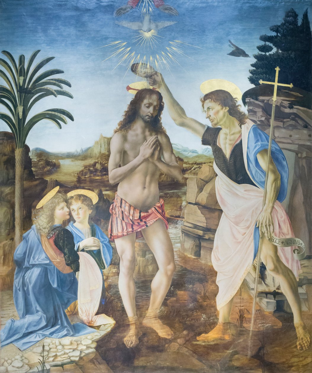 Kristuksen kaste tekijältä Andreea & Vinci Leonardo da (1452 1519) Verrocchio