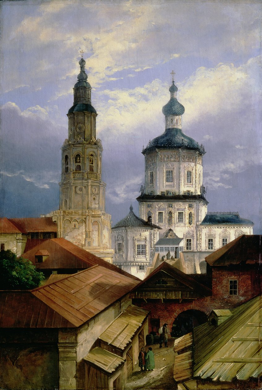SS:n kirkko. Pietari ja Paavali Kazanissa, 1845 tekijältä Andrei Nikolaevich Rakovich