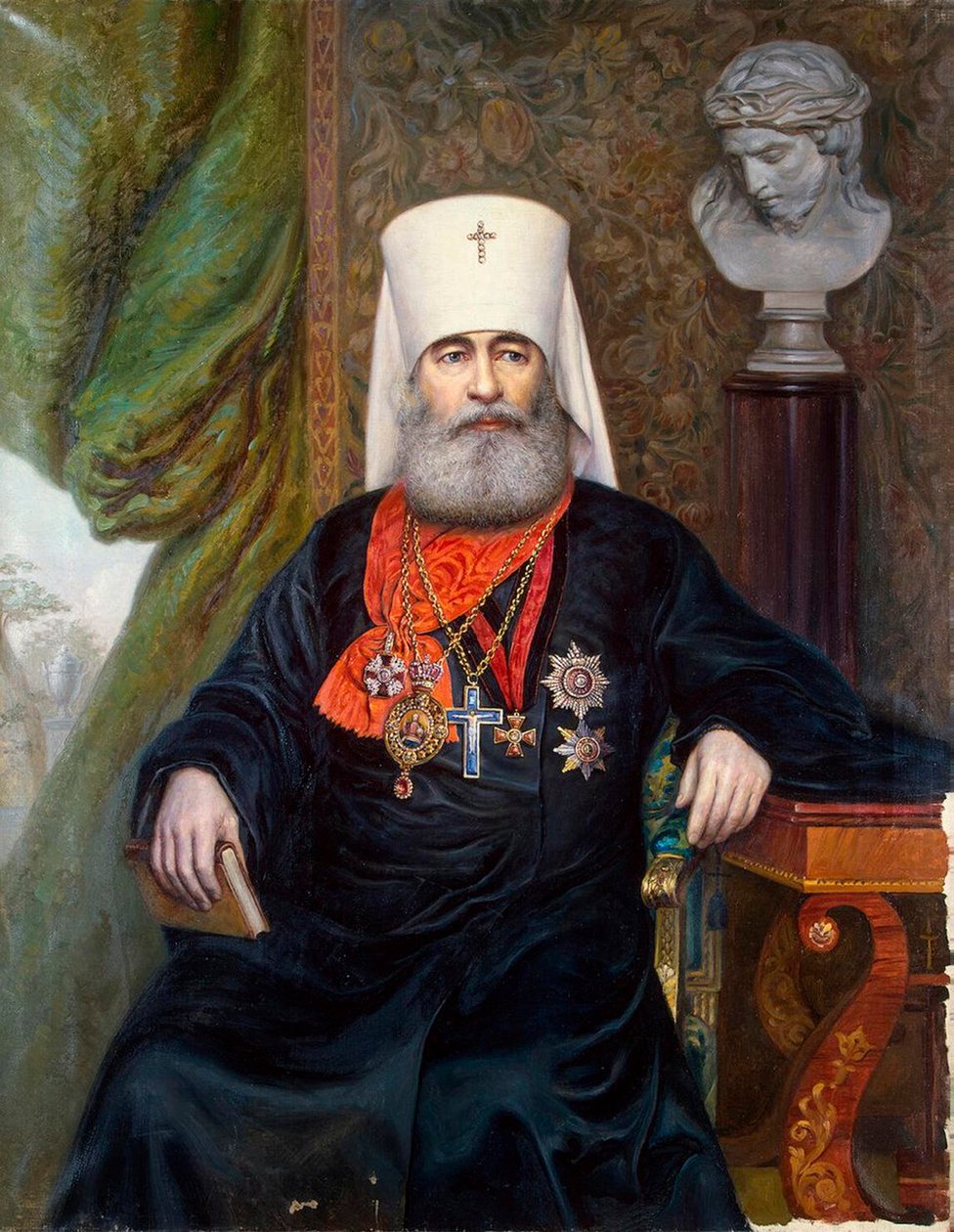 Pietarin metropoliitin Antoniuksen muotokuva, 1846-1912, 1911. tekijältä Andrei Andreevich Karelin
