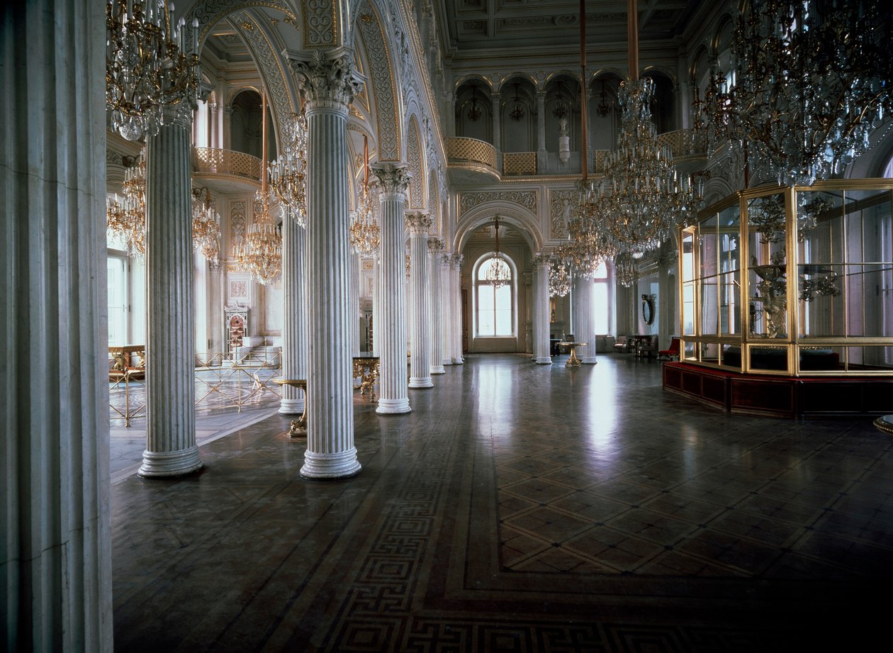 Pienen Eremitaasin paviljongisali, 1850-1858. tekijältä Andrei Ivanovich Stakenschneider