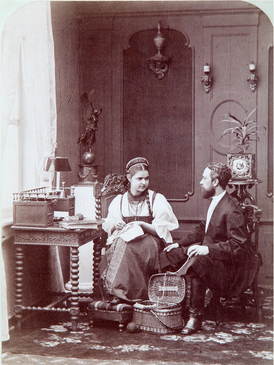 Composition a la russe : interieur d
