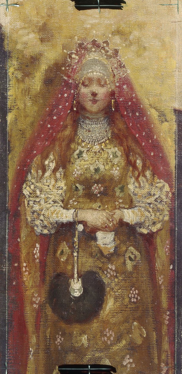 Boyars Wife Detail, 1899 tekijältä Andrei Petrovich Ryabushkin