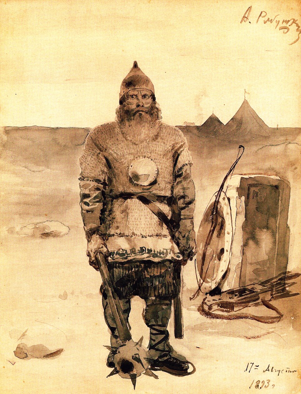 Ilja Muromets, 1893 tekijältä Andrei Petrovich Ryabushkin