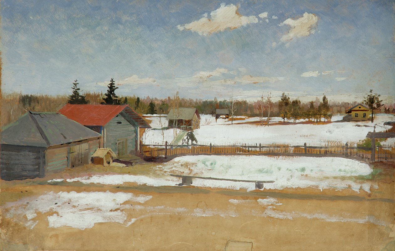 Tumenevin kartano, n. 1890-1895 tekijältä Andrei Petrovich Ryabushkin