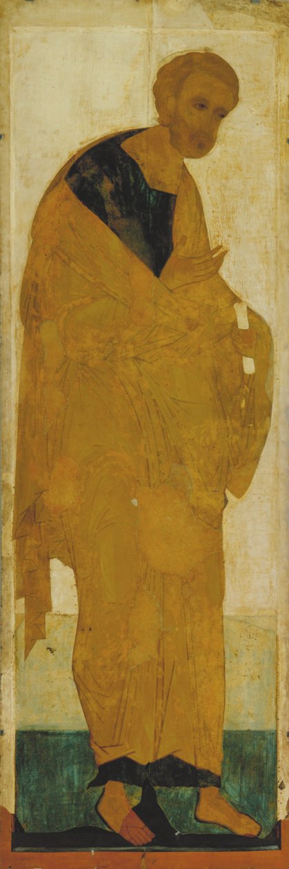 Apostoli Pietari Deesisin alueelta, noin 1408 tekijältä Andrei Rublev