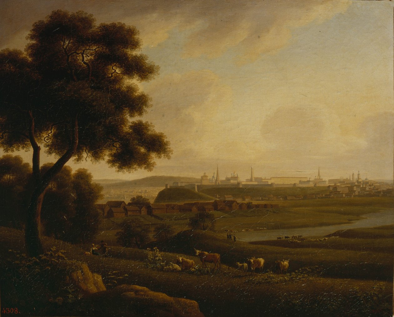 Näkymä Kazanista, 1816 tekijältä Andrei Yefimovich Martynov