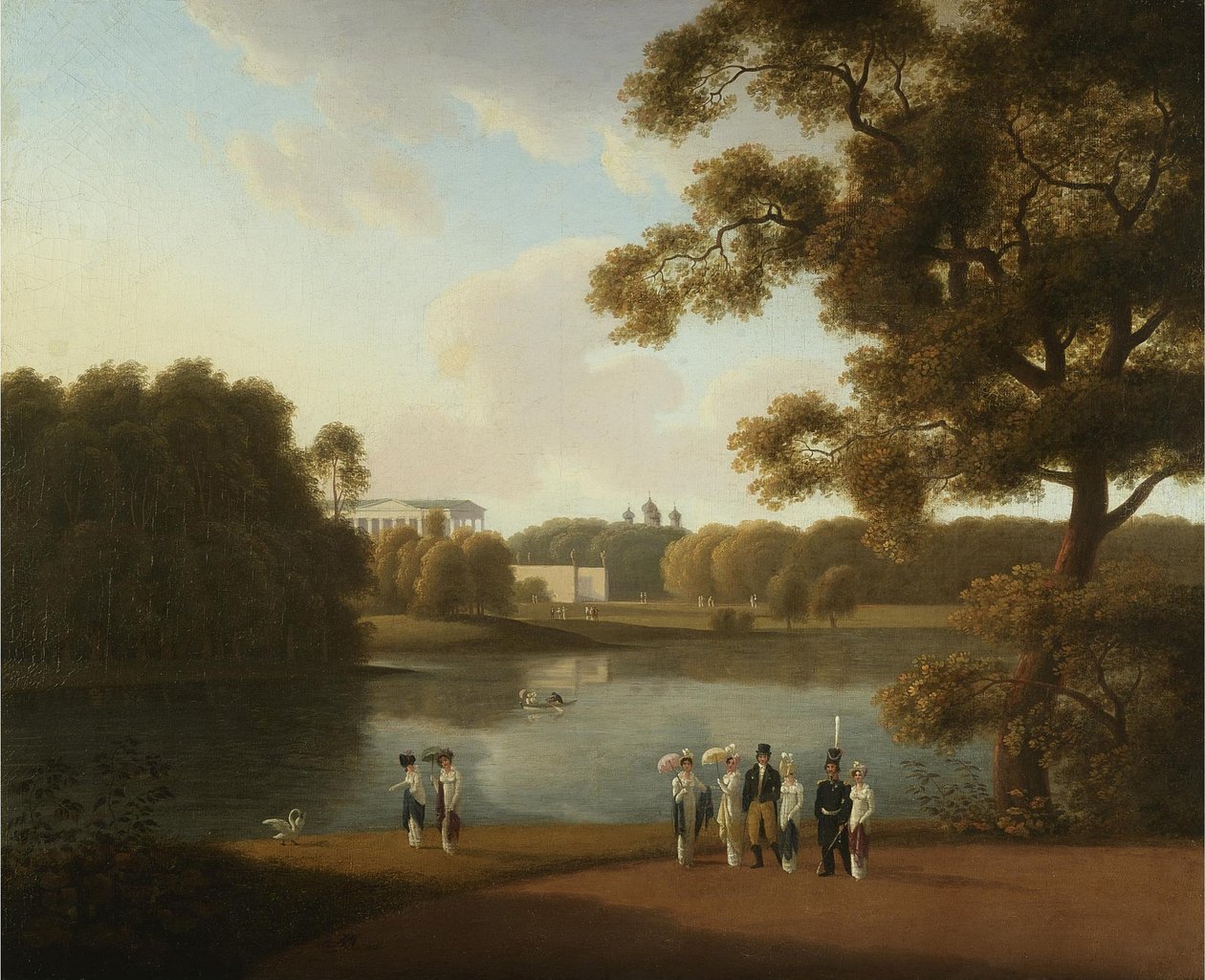 Näkymä Cameron-galleriaan Tsarskoje Selossa, 1815 tekijältä Andrei Yefimovich Martynov