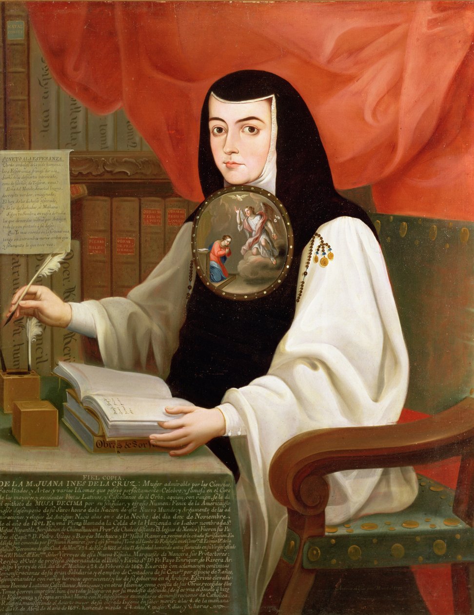 Sisar Juana Ines de la Cruz (1648-95) tekijältä Andres de Islas