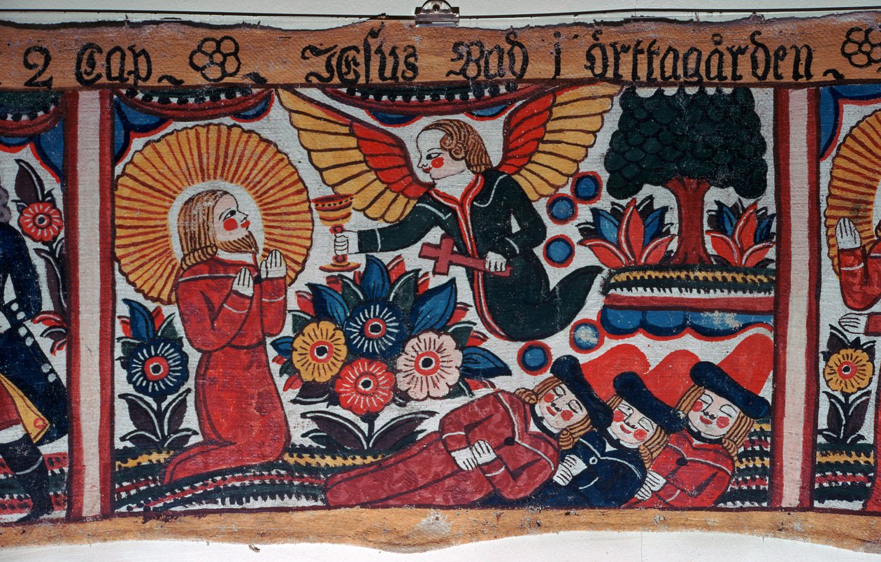 Kuvaus Agony in the Garden Ruotsista, 1800-luvulta tekijältä Andres Palsson