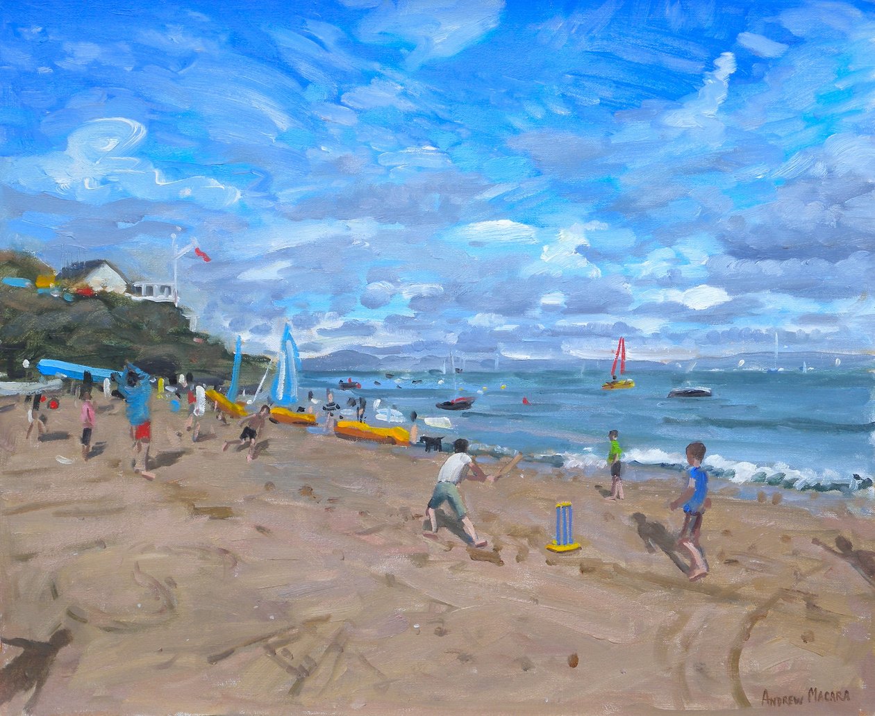 Rantakriketti, Abersoch, 2013, tekijältä Andrew Macara