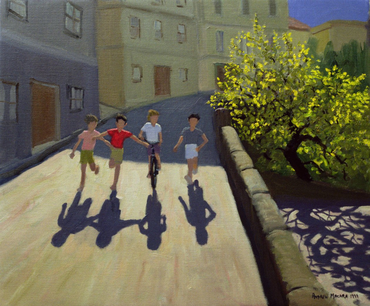 Lapset juoksevat, Lesbos, 1999 tekijältä Andrew Macara